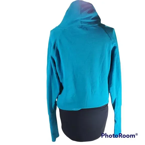 Zella | Teal Sweatshirt with Twisted Cowl Neck | Size Small - Picture 3 of 5